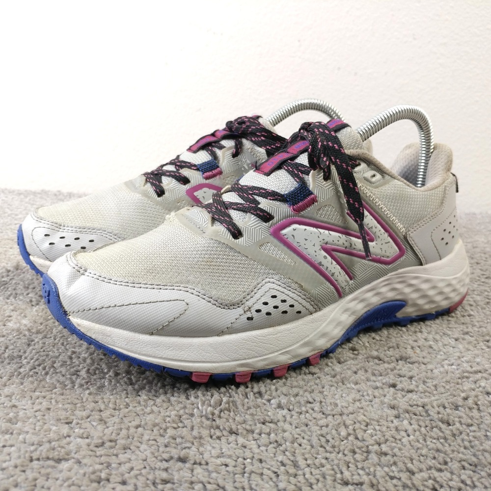 New Balance 410 V8 Trail Running Shoes Womens 8.5 Wide Gray WT410LR8 Sneaker
